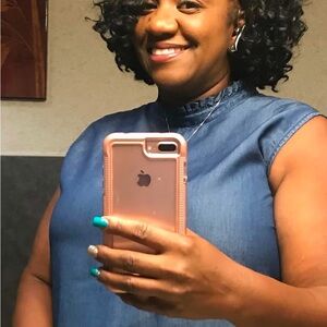 Ashley Stewart Denim Blouse